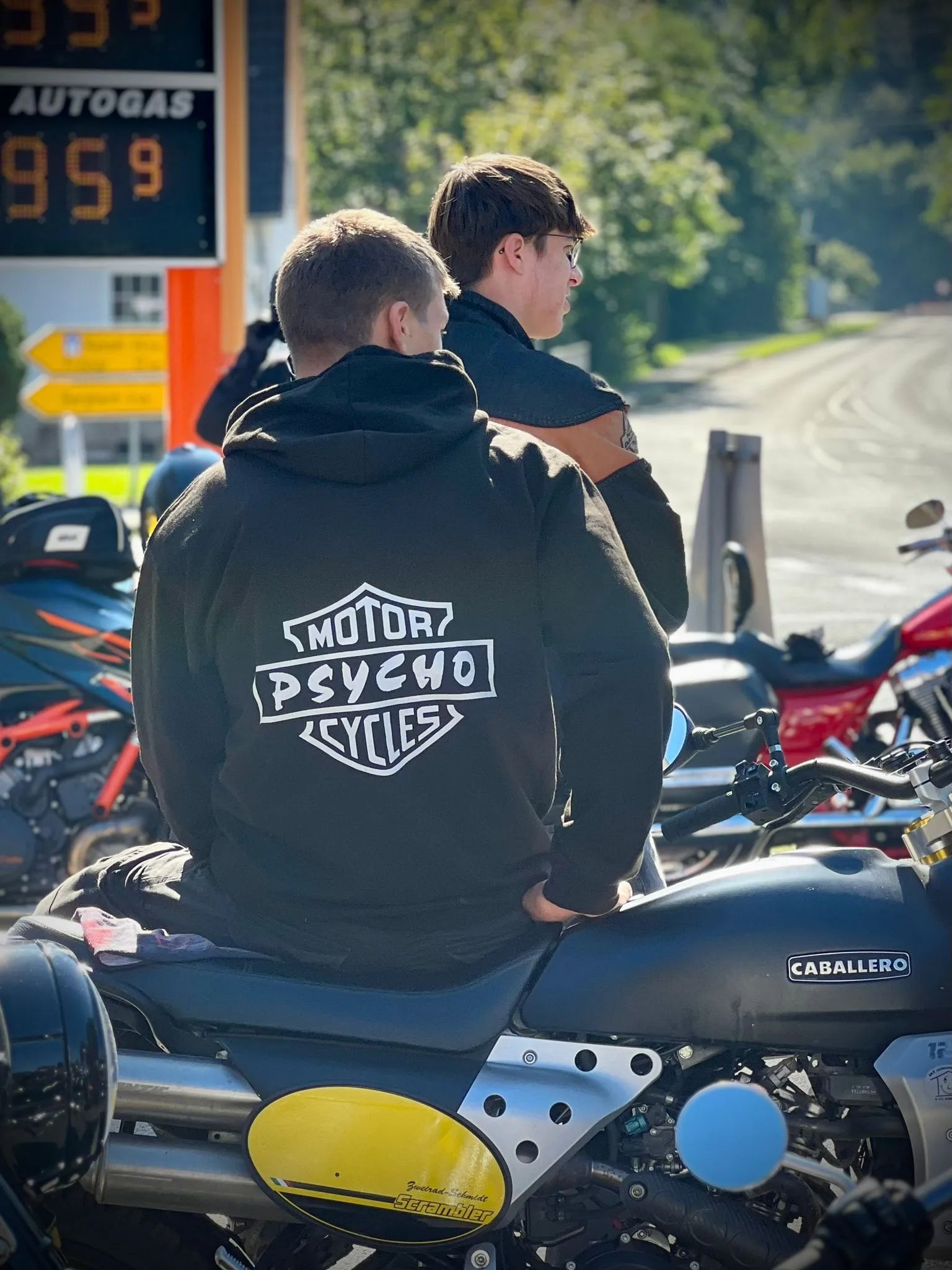 Motorcycles Hoodie schwarz